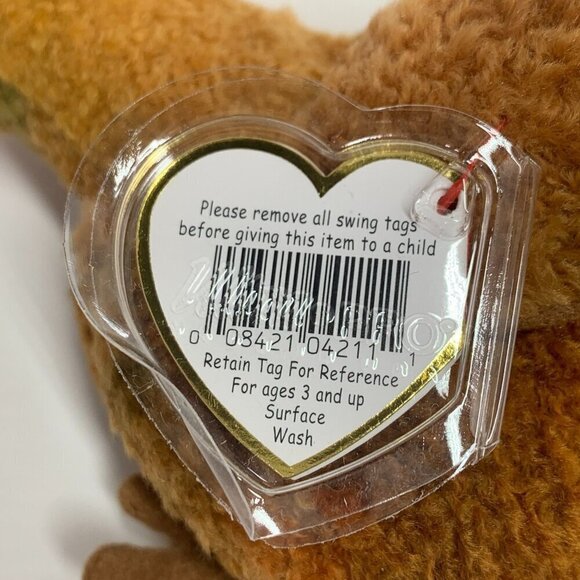 TY Beanie Babies "Beak" The Kiwi Bird 8" Plush Toy Collectible 1998 NWT - Picture 3 of 6